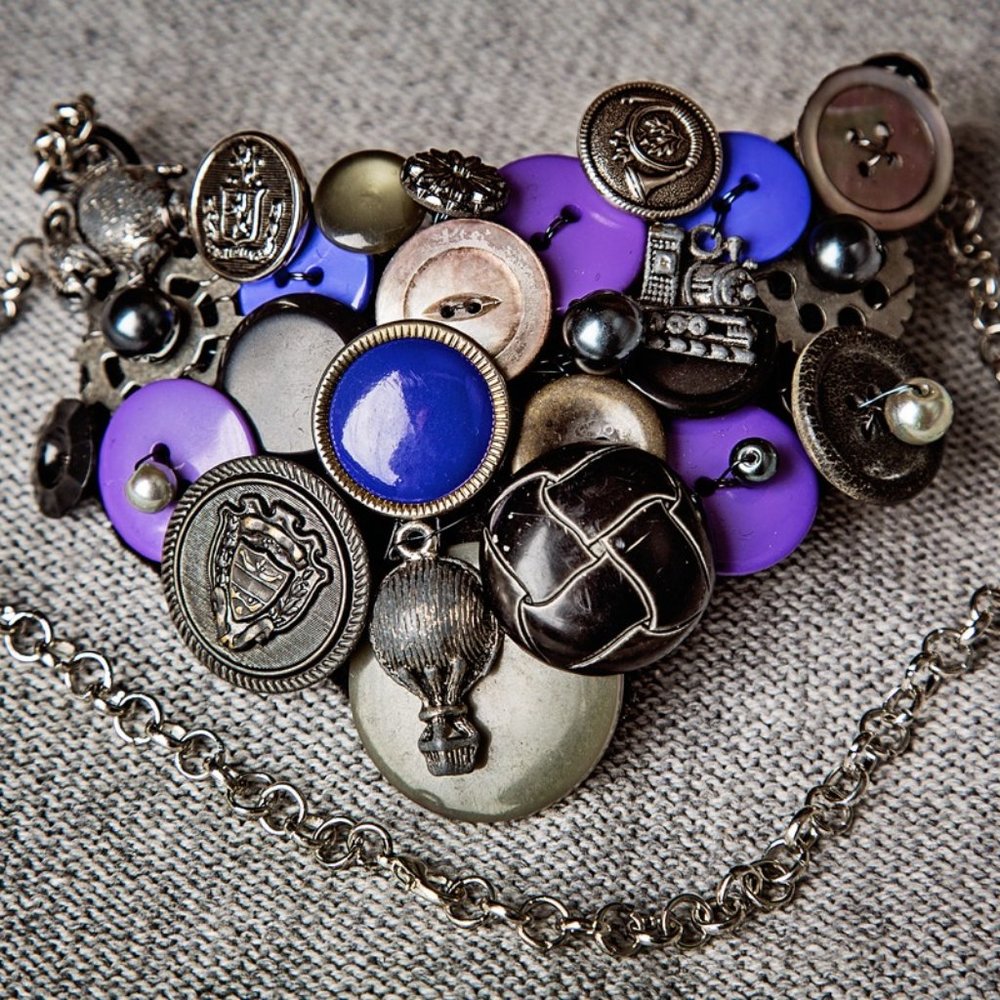 Vintage Purple Necklace